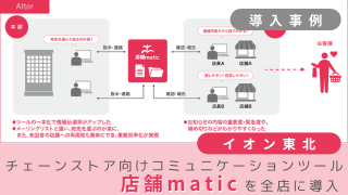 【導入事例】イオン東北、チェーンストア向けコミュニケーションツール「店舗matic」を全店に導入