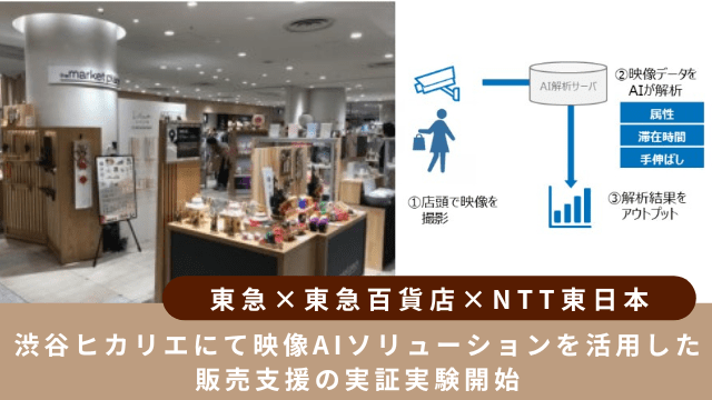 渋谷ヒカリエにて映像AIソリューションを活用した販売支援の実証実験開始