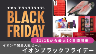 イオン年間最大級セール「イオンブラックフライデー」11/18から最大10日間開催